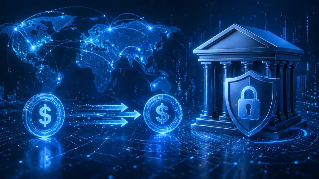 Concepto digital de seguridad financiera