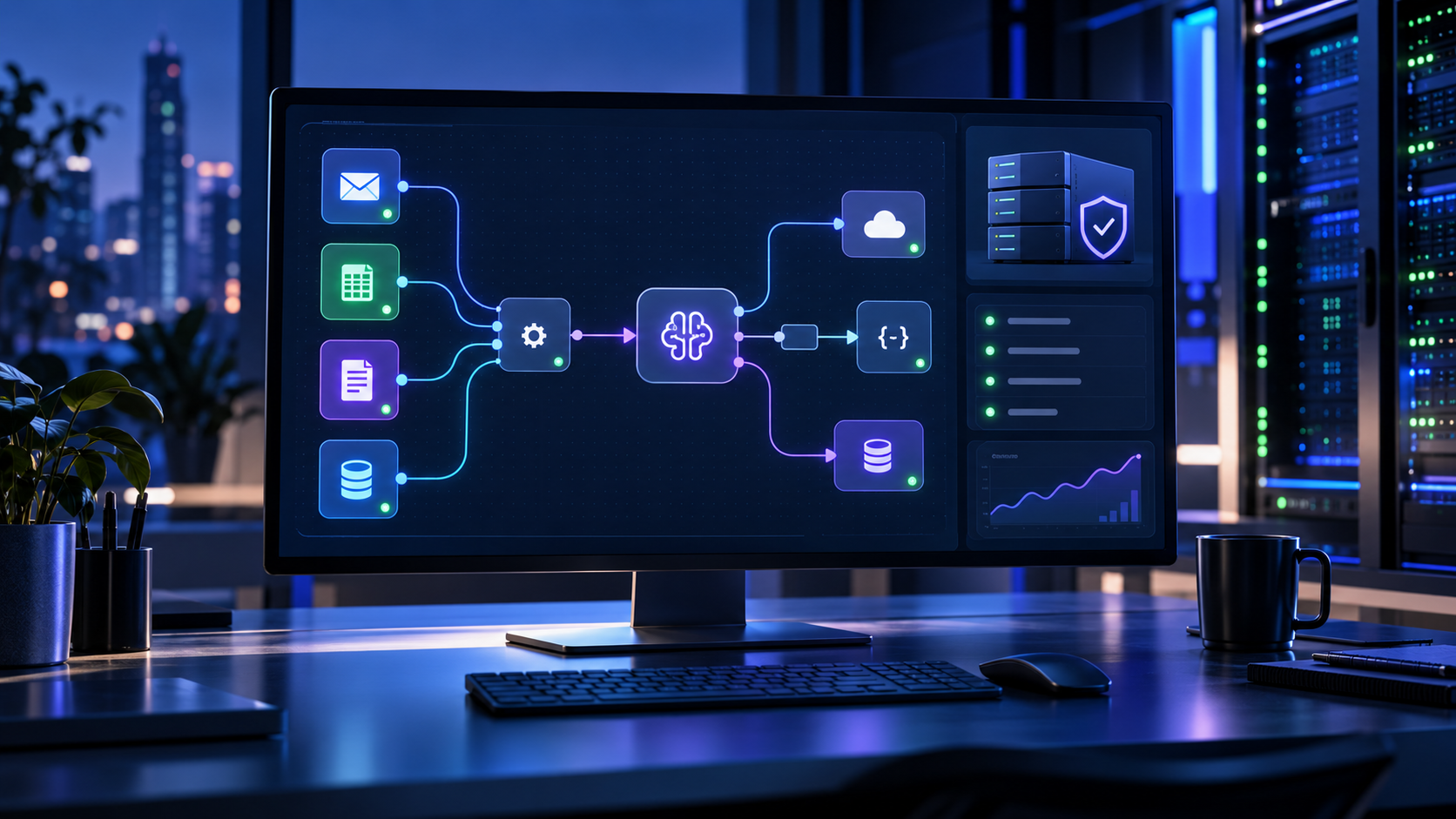 Flujo de trabajo con n8n y agentes de inteligencia artificial